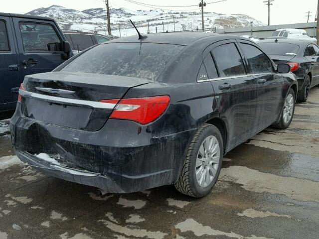 1C3CCBAB6EN212688 - 2014 CHRYSLER 200 LX BLACK photo 4