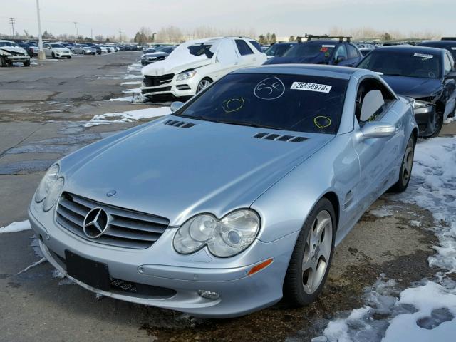 WDBSK75FX4F073712 - 2004 MERCEDES-BENZ SL 500 GRAY photo 2