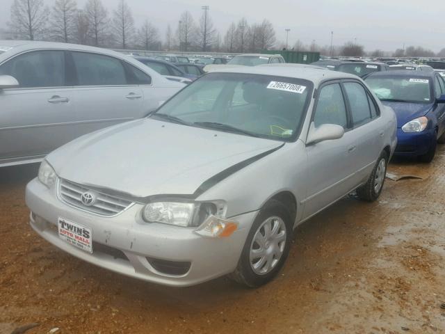 1NXBR12E82Z638601 - 2002 TOYOTA COROLLA CE SILVER photo 2