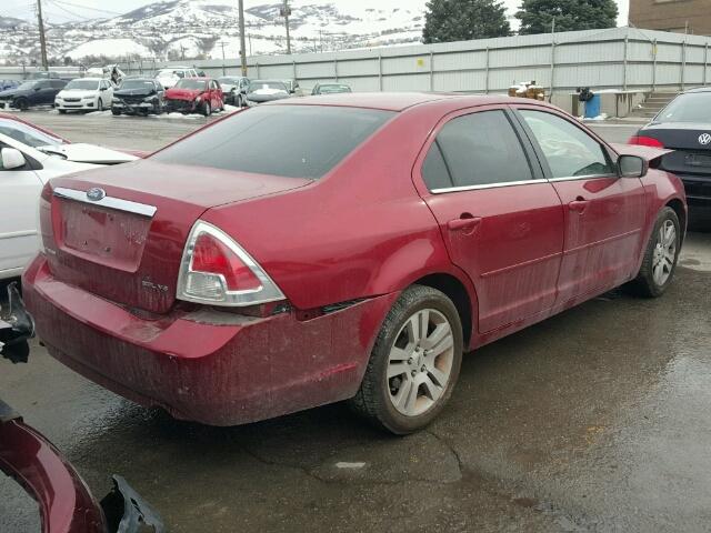 3FAHP08106R204436 - 2006 FORD FUSION SEL RED photo 4