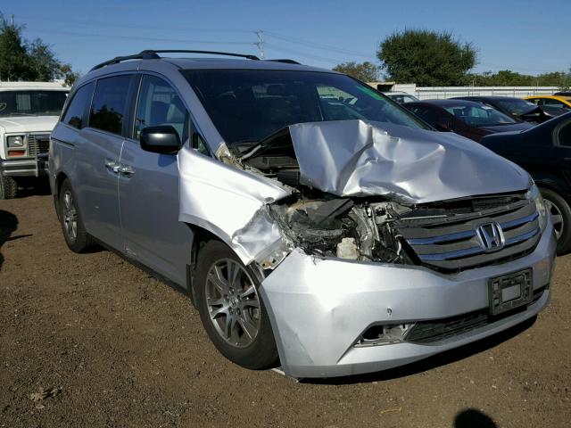 5FNRL5H63BB093895 - 2011 HONDA ODYSSEY EX SILVER photo 1