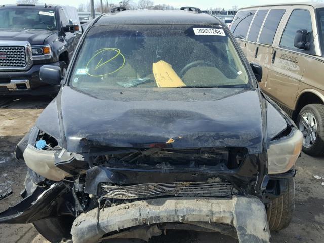 5FNYF18137B008898 - 2007 HONDA PILOT LX BLACK photo 7