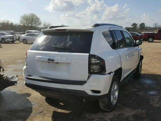 1C4NJCBA0FD124474 - 2015 JEEP COMPASS SP WHITE photo 4