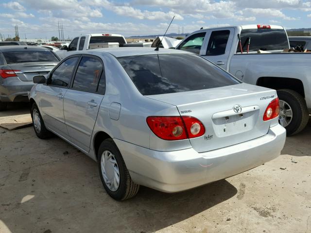 1NXBR30E28Z957693 - 2008 TOYOTA COROLLA CE SILVER photo 3