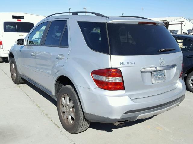 4JGBB86E56A014835 - 2006 MERCEDES-BENZ ML 350 SILVER photo 3