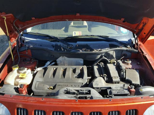 1J8FF28W58D514792 - 2008 JEEP PATRIOT SP ORANGE photo 7