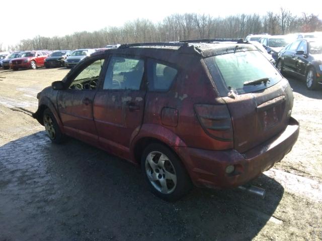 5Y2SL63855Z401857 - 2005 PONTIAC VIBE MAROON photo 3