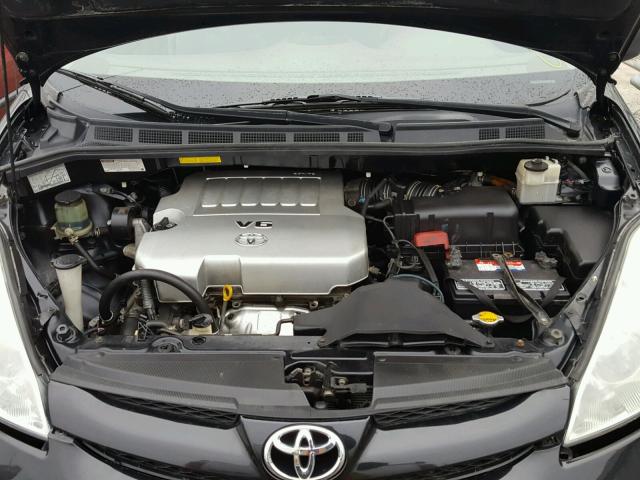 5TDZK23C19S284199 - 2009 TOYOTA SIENNA CE BLACK photo 7