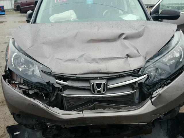 5J6RM4H31EL033784 - 2014 HONDA CR-V LX BROWN photo 7