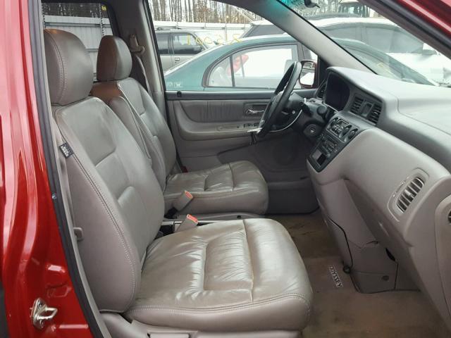 5FNRL18963B063276 - 2003 HONDA ODYSSEY EX RED photo 5