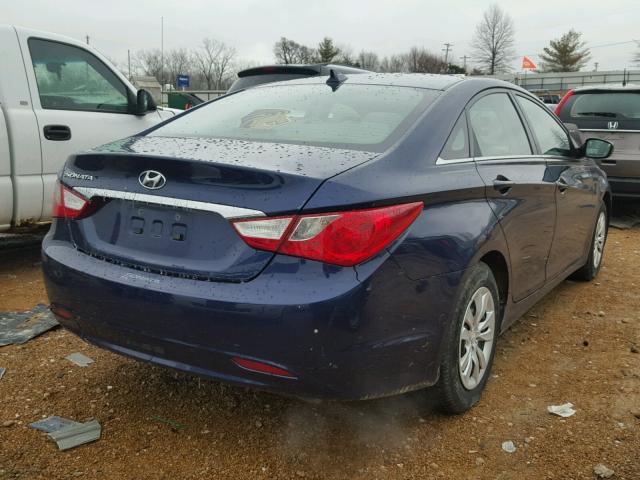 5NPEB4AC6CH498678 - 2012 HYUNDAI SONATA GLS BLUE photo 4