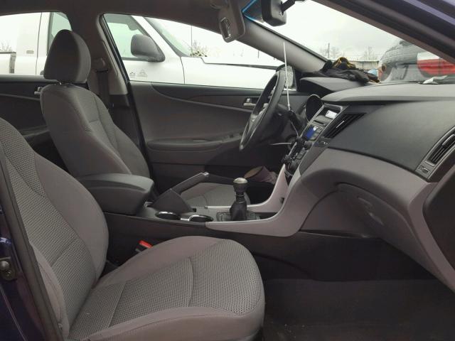 5NPEB4AC6CH498678 - 2012 HYUNDAI SONATA GLS BLUE photo 5