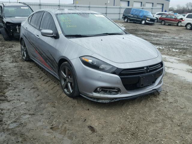 1C3CDFEB0FD253615 - 2015 DODGE DART GT SILVER photo 1