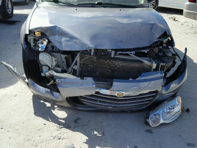 1C3EL36R26N142872 - 2006 CHRYSLER SEBRING SP BLUE photo 9