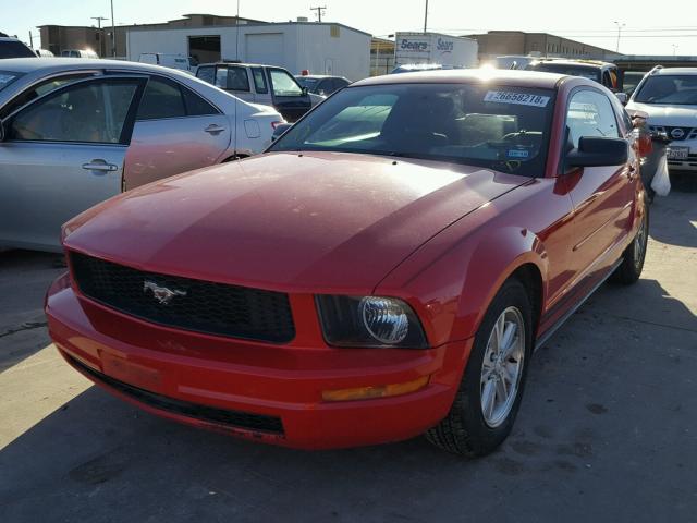 1ZVFT80N575291455 - 2007 FORD MUSTANG RED photo 2