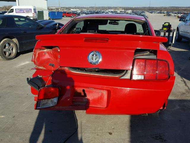 1ZVFT80N575291455 - 2007 FORD MUSTANG RED photo 9