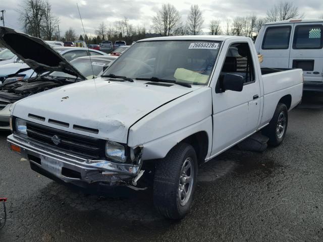 1N6SD11S7LC427694 - 1990 NISSAN D21 SHORT WHITE photo 2