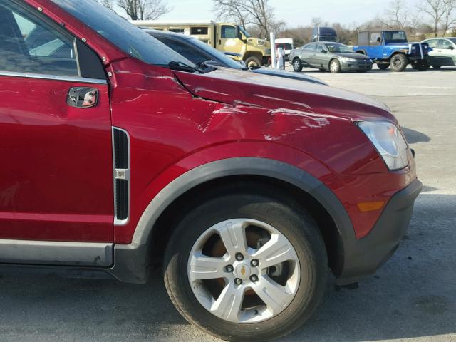 3GNAL2EK4ES567711 - 2014 CHEVROLET CAPTIVA LS 勃艮第红 照片 9