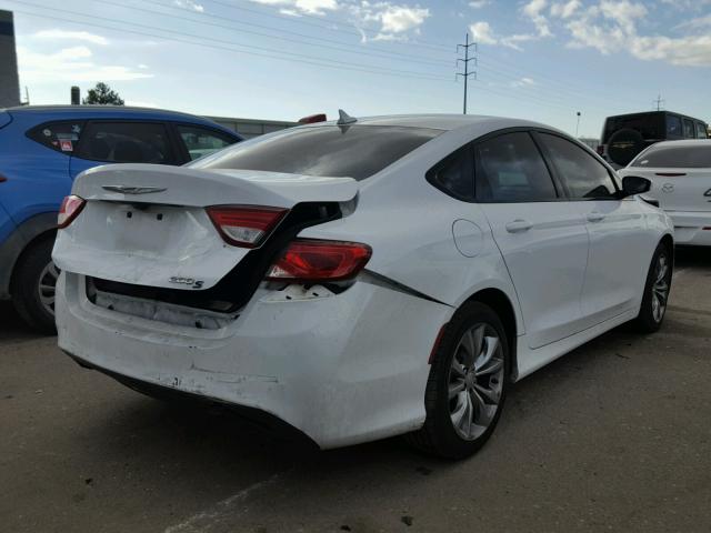 1C3CCCBG3FN653941 - 2015 CHRYSLER 200 S 白色 照片 4