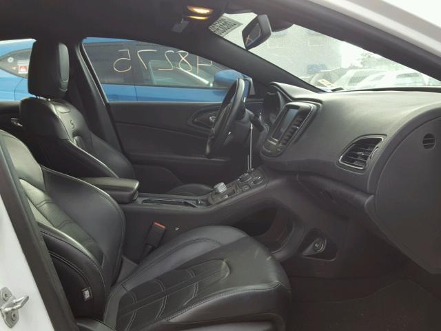 1C3CCCBG3FN653941 - 2015 CHRYSLER 200 S 白色 照片 5