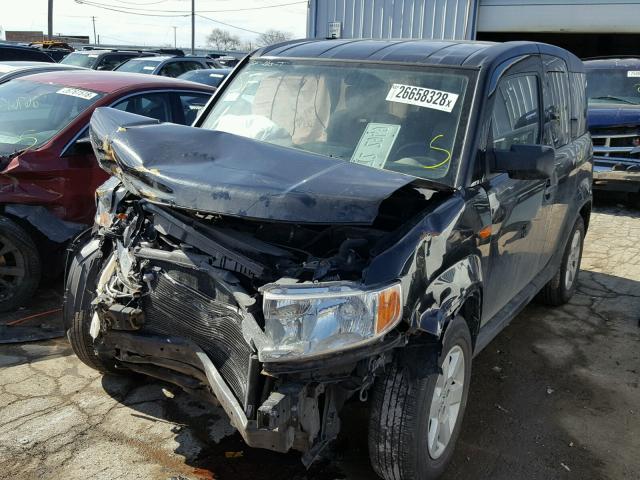 5J6YH2H77AL004761 - 2010 HONDA ELEMENT EX BLACK photo 2