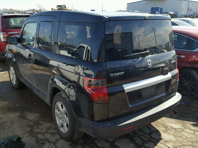 5J6YH2H77AL004761 - 2010 HONDA ELEMENT EX BLACK photo 3