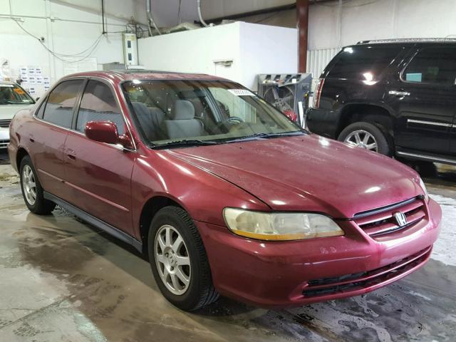 1HGCG56762A022562 - 2002 HONDA ACCORD SE RED photo 1