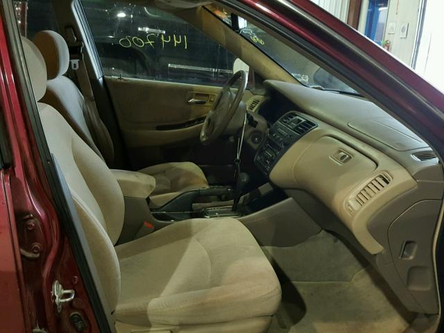 1HGCG56762A022562 - 2002 HONDA ACCORD SE RED photo 5