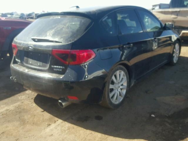 JF1GH74608G817993 - 2008 SUBARU IMPREZA WR BLACK photo 4