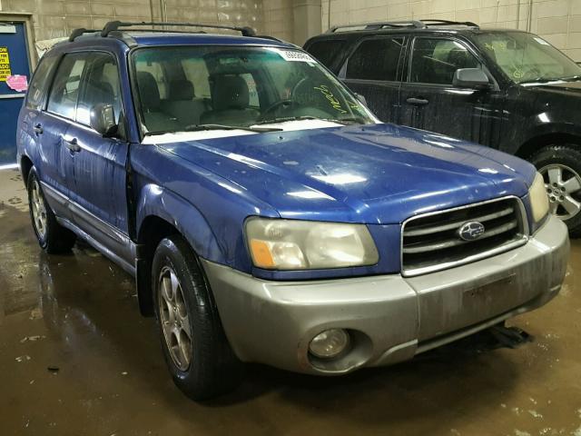 JF1SG65604H718746 - 2004 SUBARU FORESTER 2 BLUE photo 1