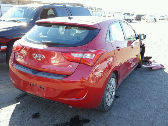 KMHD35LH2GU260471 - 2016 HYUNDAI ELANTRA GT RED photo 4