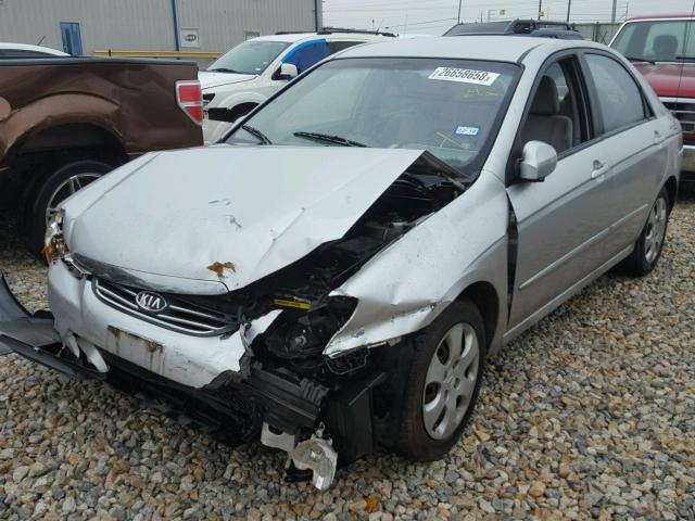 KNAFE121285535883 - 2008 KIA SPECTRA EX SILVER photo 2