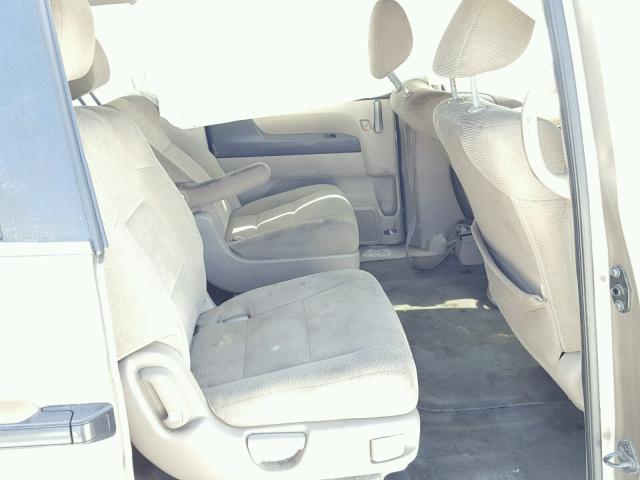 5FNRL5H2XBB050135 - 2011 HONDA ODYSSEY LX SILVER photo 6