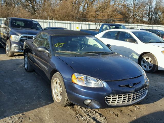 1C3EL65R92N108568 - 2002 CHRYSLER SEBRING LI BLUE photo 1