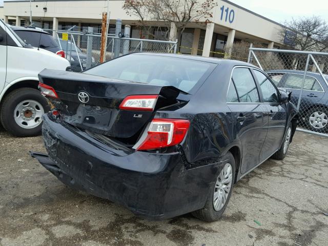 4T4BF1FK4ER427656 - 2014 TOYOTA CAMRY L BLACK photo 4