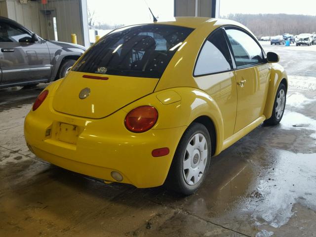 3VWBB21C52M451929 - 2002 VOLKSWAGEN NEW BEETLE YELLOW photo 4