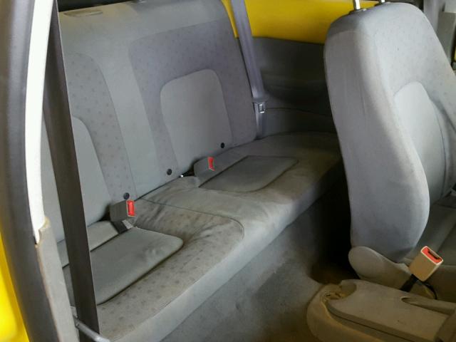 3VWBB21C52M451929 - 2002 VOLKSWAGEN NEW BEETLE ყვითელი ფოტო 6
