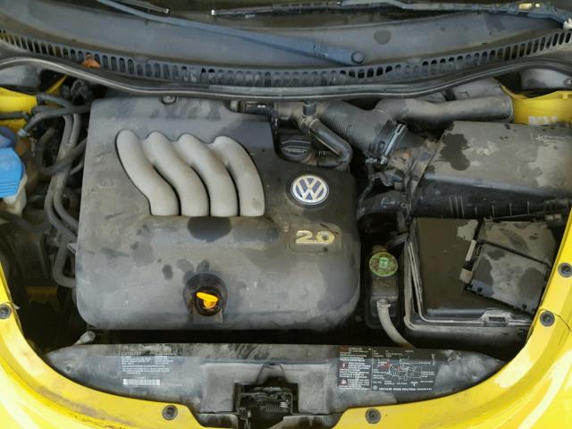3VWBB21C52M451929 - 2002 VOLKSWAGEN NEW BEETLE ყვითელი ფოტო 7