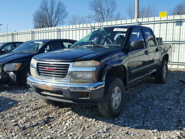 1GTDT136048186225 - 2004 GMC CANYON BLACK photo 2