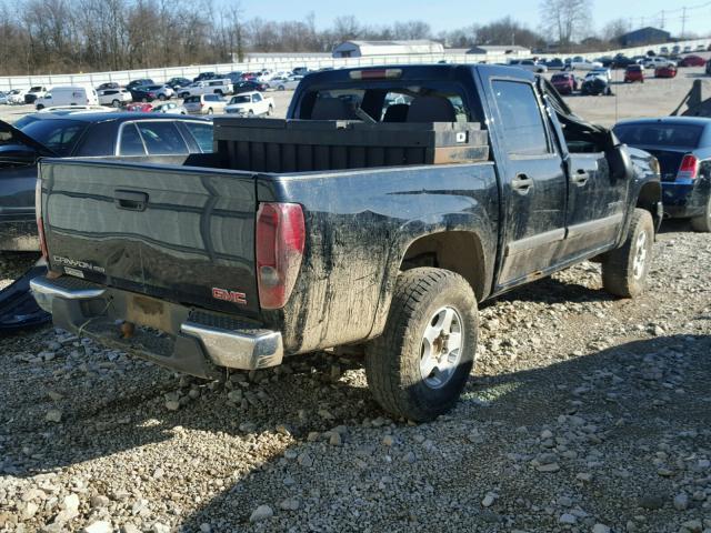 1GTDT136048186225 - 2004 GMC CANYON BLACK photo 4