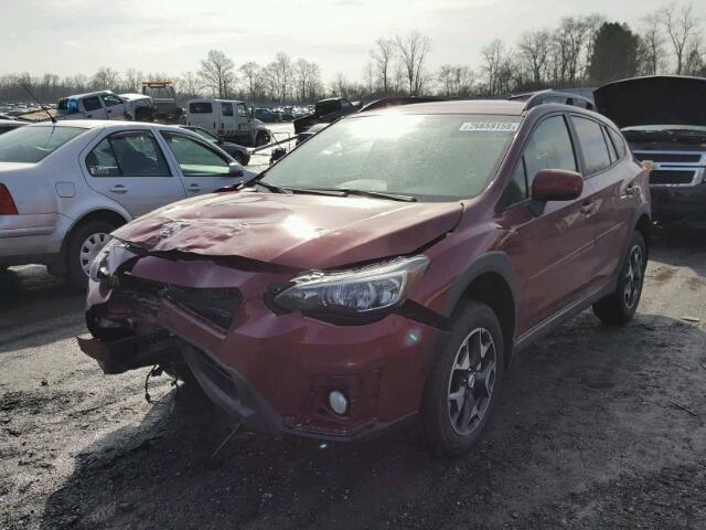 JF2GTABCXJ9245308 - 2018 SUBARU CROSSTREK MAROON photo 2