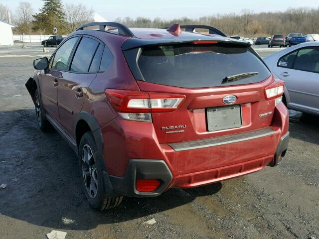 JF2GTABCXJ9245308 - 2018 SUBARU CROSSTREK MAROON photo 3