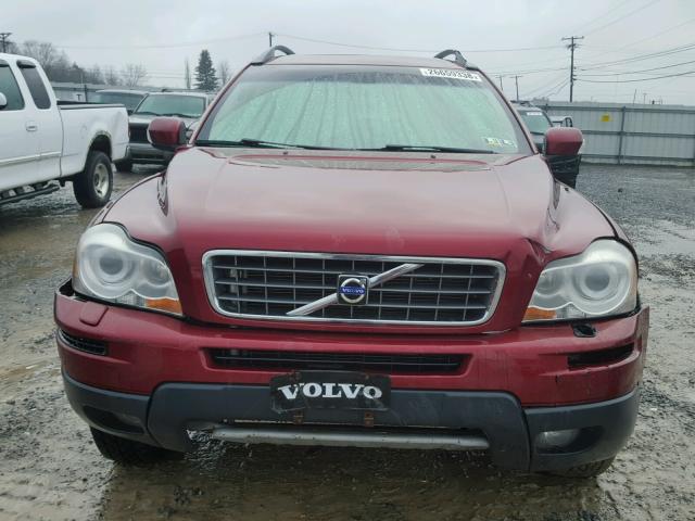 YV4CZ982871369624 - 2007 VOLVO XC90 3.2 BURGUNDY photo 9