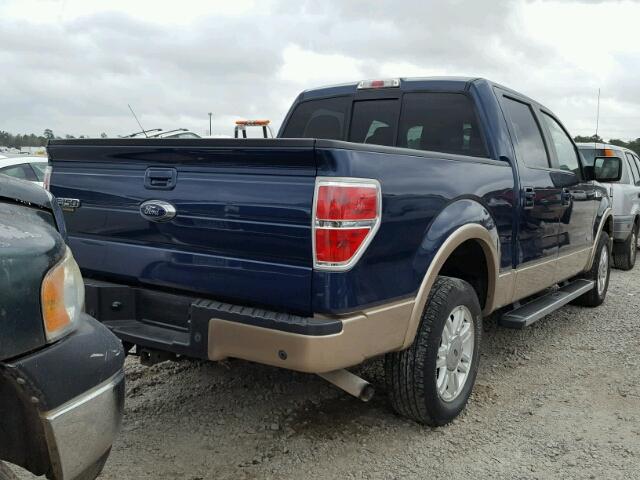 1FTFW1CT5EKE88829 - 2014 FORD F150 SUPER BLUE photo 4