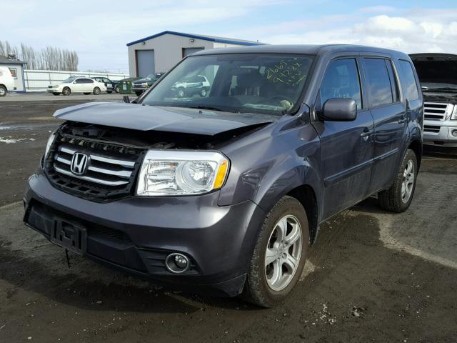 5FNYF4H46EB052645 - 2014 HONDA PILOT EX CHARCOAL photo 2