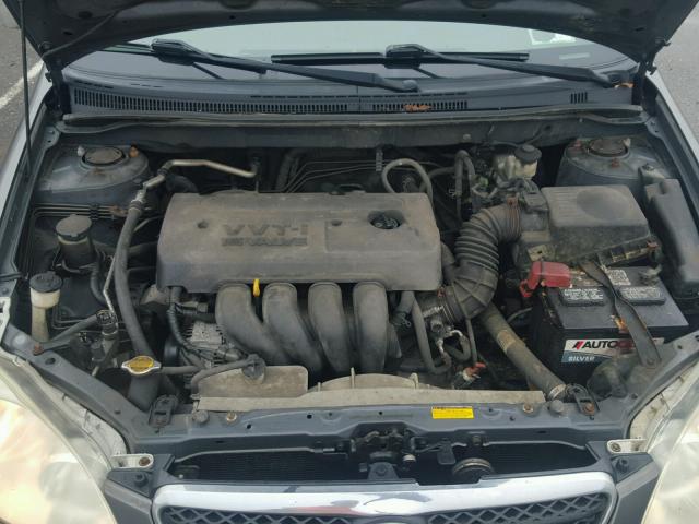 2T1BR30EX5C364029 - 2005 TOYOTA COROLLA CE GRAY photo 7