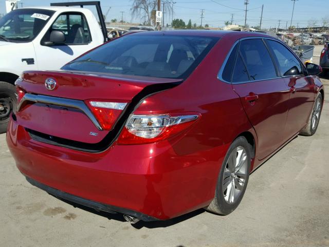 4T1BF1FK5FU988251 - 2015 TOYOTA CAMRY LE RED photo 4