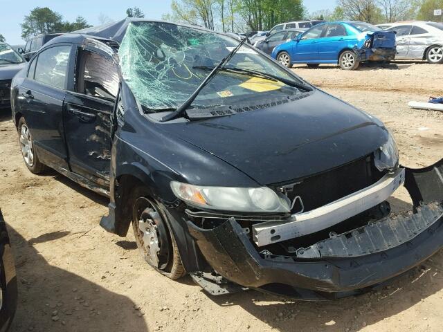 2HGFA1F54AH319318 - 2010 HONDA CIVIC BLACK photo 1