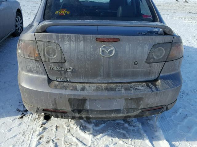 JM1BK323661504289 - 2006 MAZDA 3 S GRAY photo 9