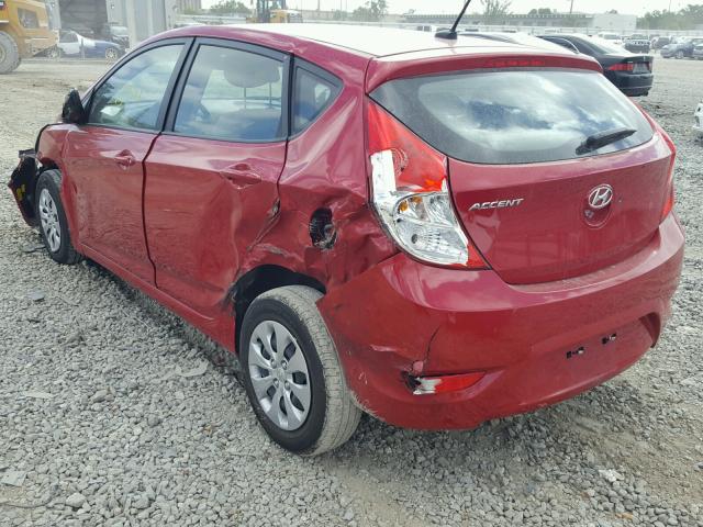 KMHCT5AE7HU337485 - 2017 HYUNDAI ACCENT SE RED photo 3